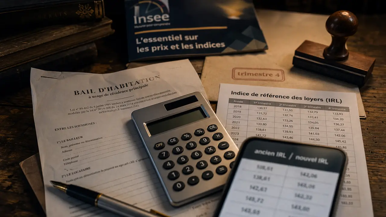 Calcul avec l'indice de référence des loyers (IRL) pour réviser un loyer