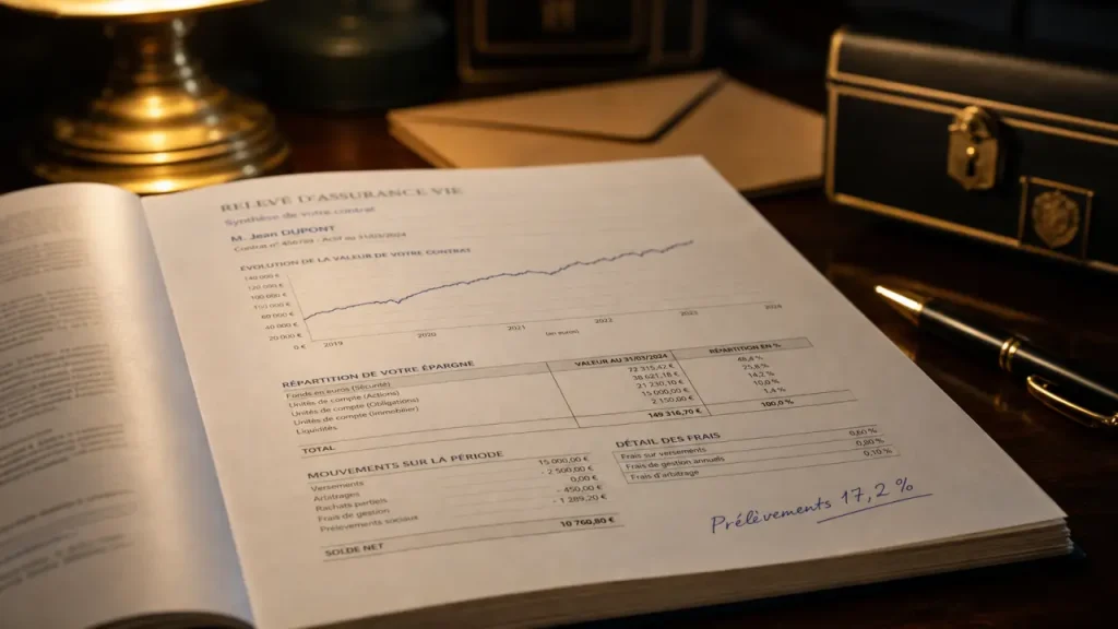 Prélèvements sociaux sur assurance vie : 17,2 % sur les gains, au bon moment selon le support