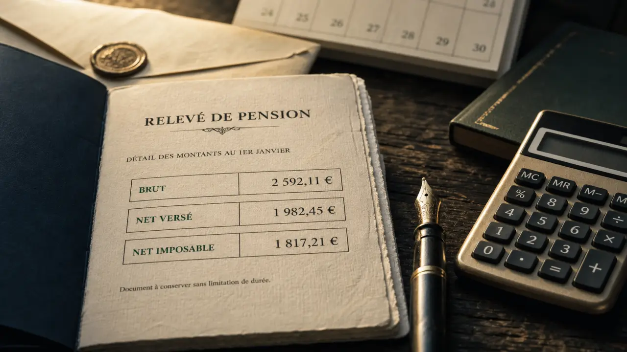 Retraite brut net différence : retenues avant versement de la pension