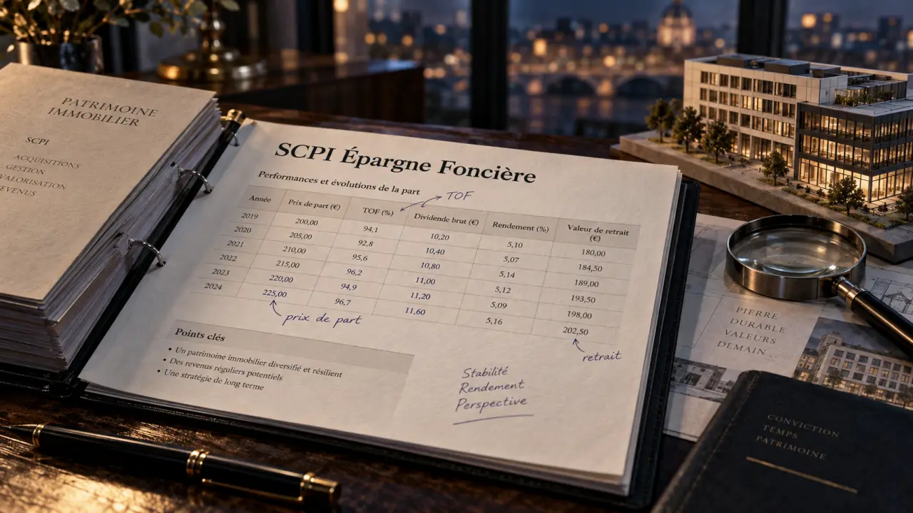 SCPI epargne fonciere : surcote 5% et sortie à examiner