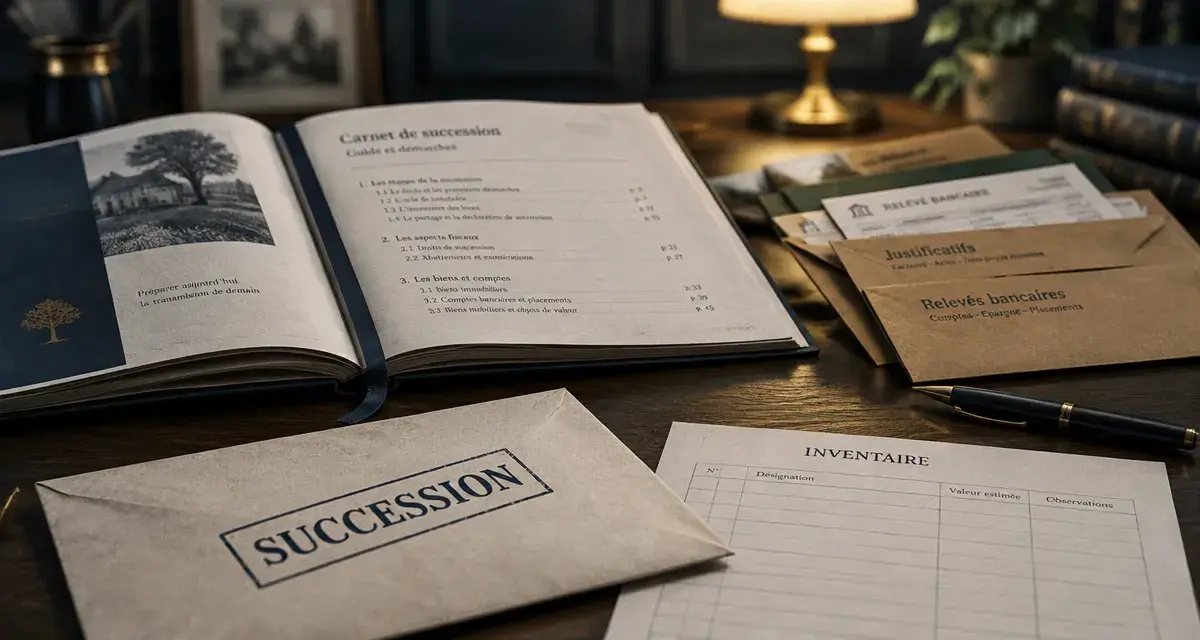 Carnet de succession gratuit pdf : pages à compléter, enveloppe succession