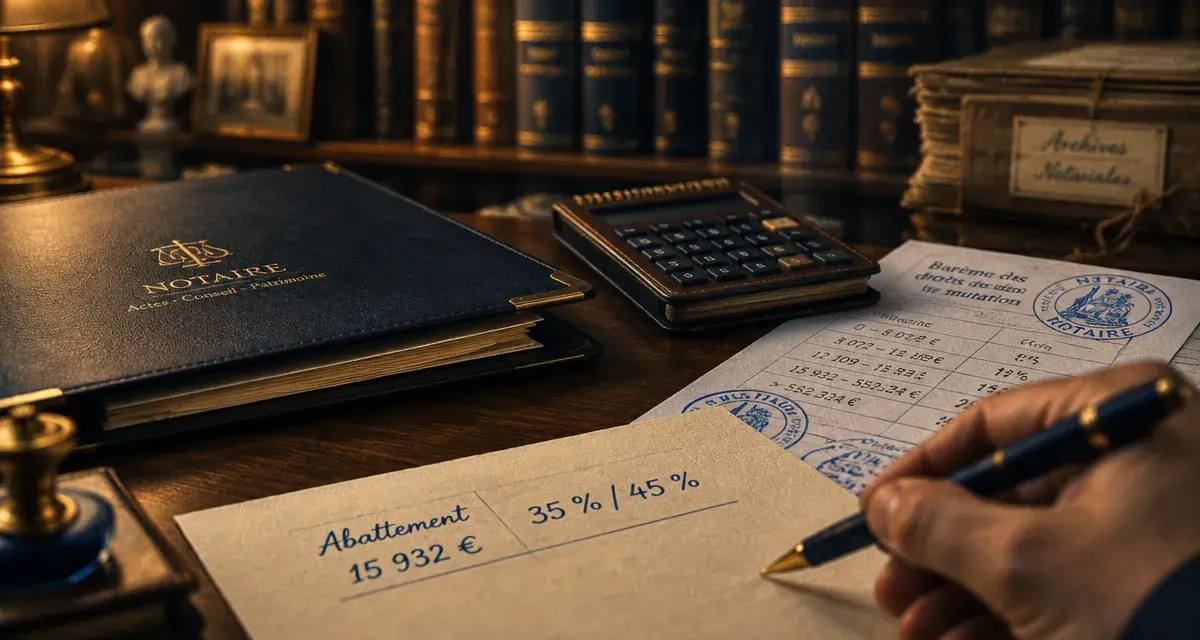 Droit de succession entre frere et soeur : abattement et calcul des droits