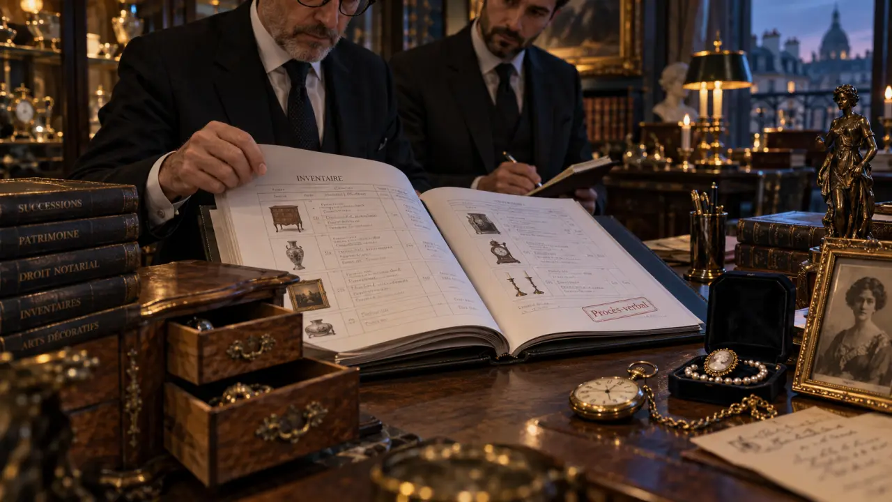 Inventaire succession Paris, notaire et dossier d’estimation