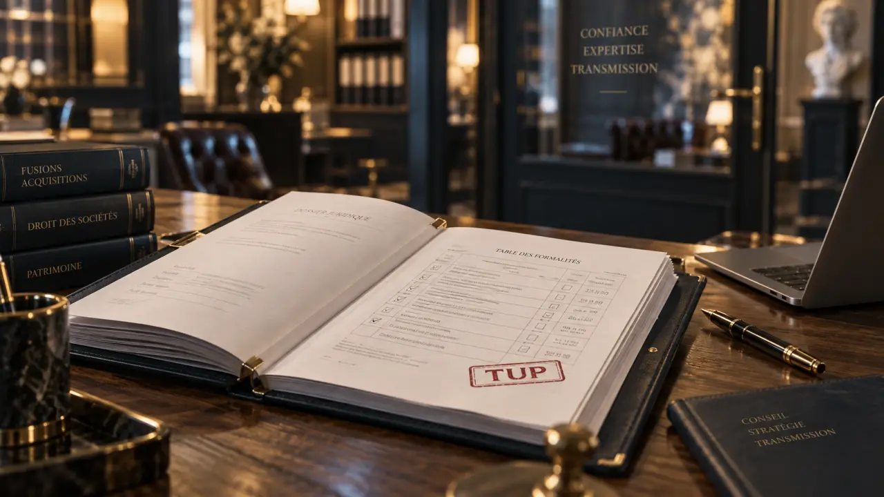 Transmission universelle de patrimoine : TUP 30 jours opposition avant transfert intégral